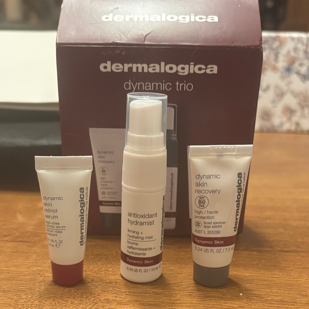 Dermalogica Dynamic Trio Skincare Set - Red and Gray Packaging
